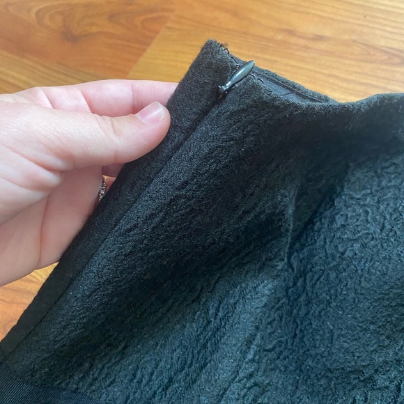 HALSTON HERITAGE new with tags black one shoulder 5% wool dress evening wear 6 - Picture 4 of 7